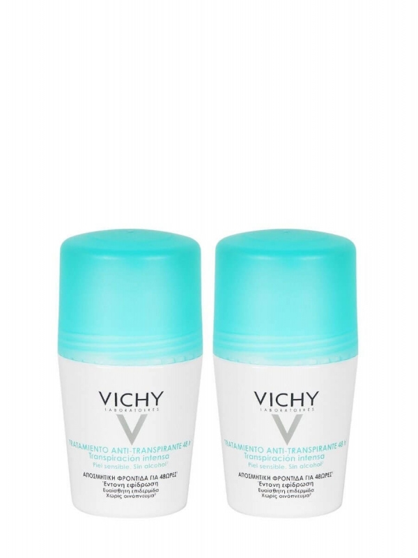 Vichy duplo desodorante antitranspirante roll-on 2x50ml