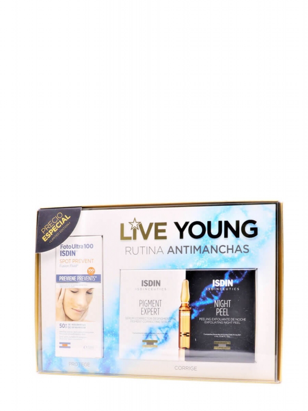 Isdin pack spot prevent+ampollas pigment expert y night peel