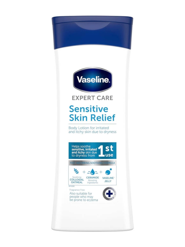Vaseline expert care sensitive skin relief loción corporal 400ml