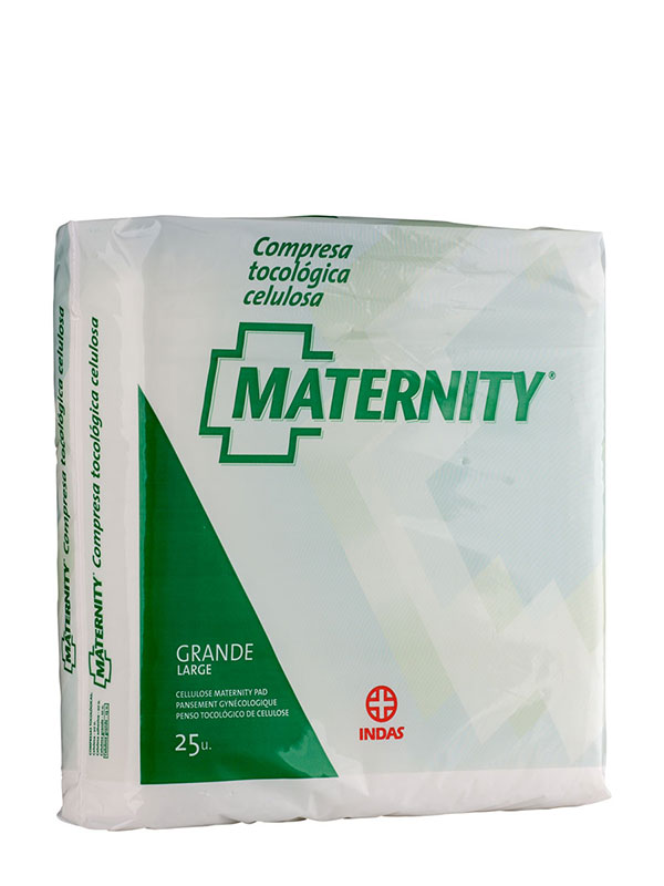 Compresas maternity celulosa 25 unidades