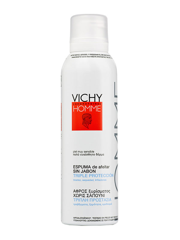 Vichy homme espuma afeitar sin jabon aerosol 200