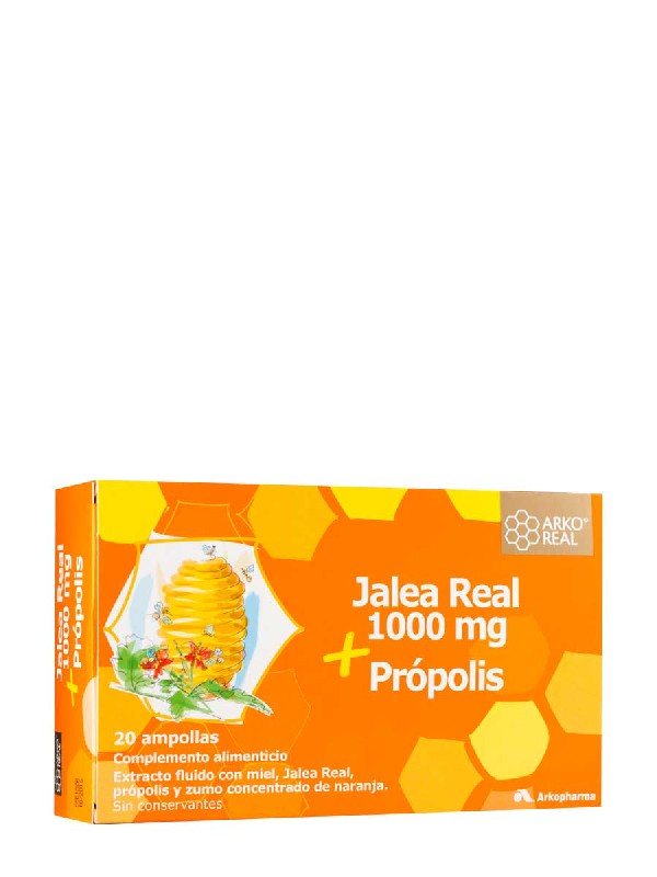Jalea real + própolis arkoreal, 20 ampollas