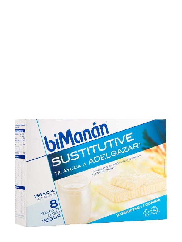 Bimanán barritas de yogur, 8 unidades