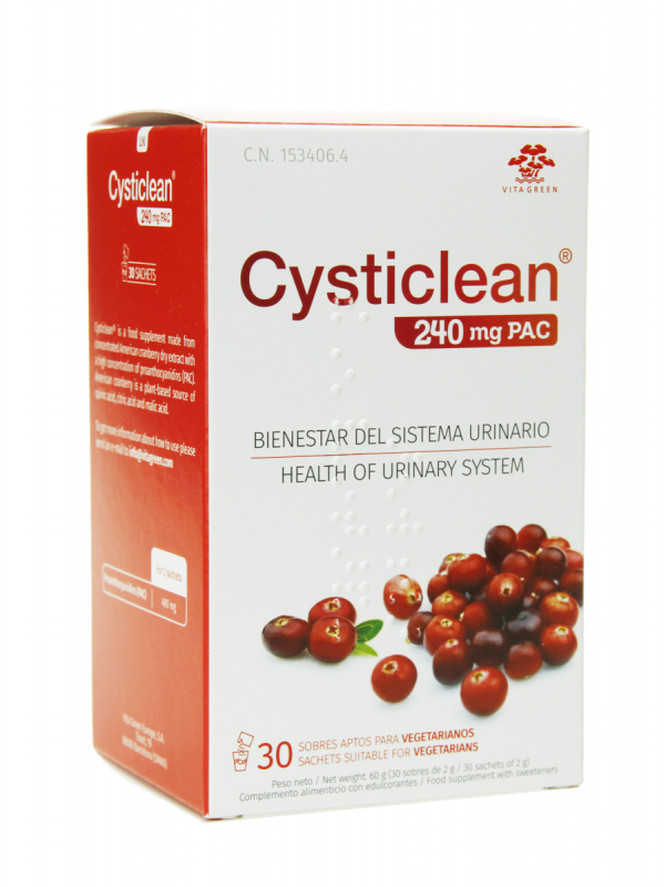 Cysticlean 240 mg pac 30 sobres