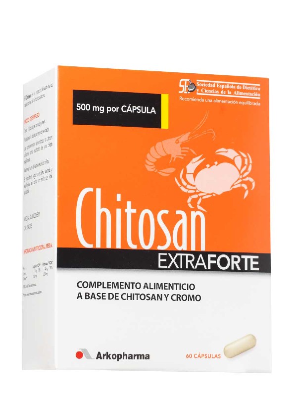 Arkopharma chitosan extra forte 500 mg 60 cápsulas