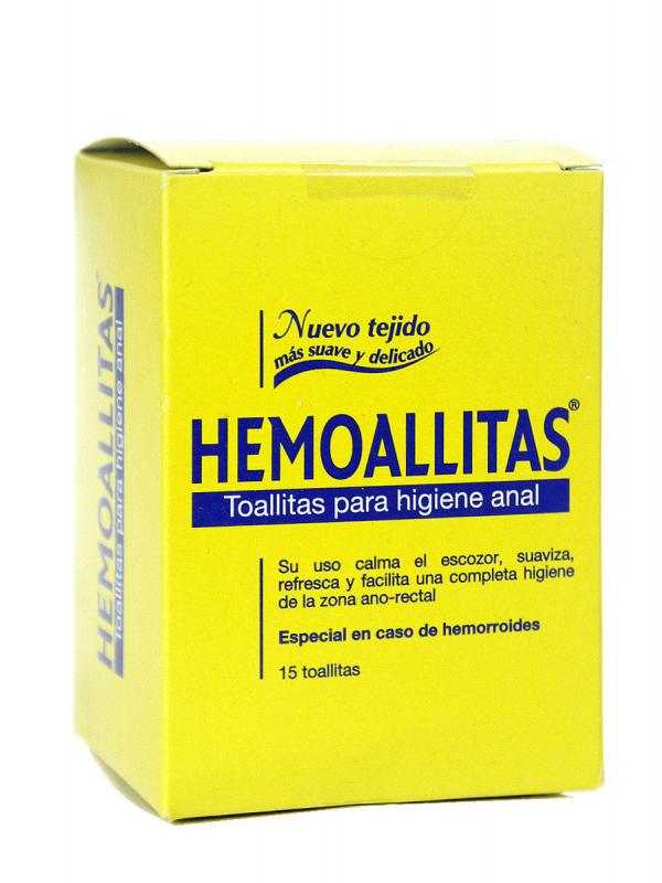 Hemoallitas higiene anal 10 toallitas