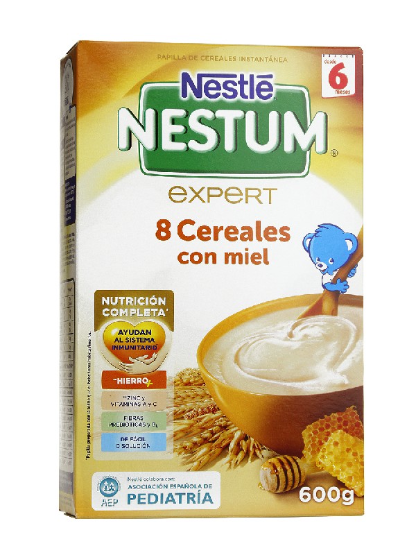 Nestle pap 8 cereales miel 500 gr
