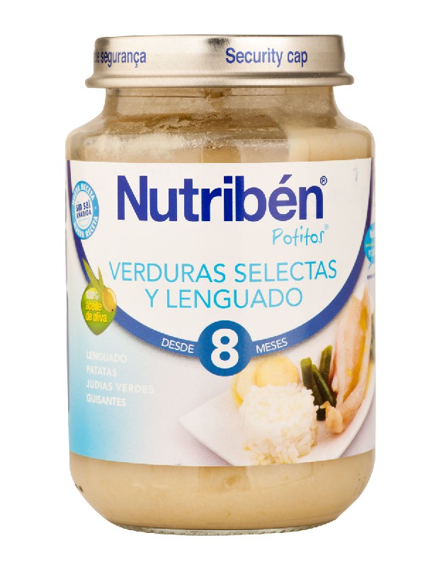 Nutriben potito de lenguado verdura 200 gr