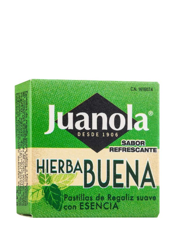 Pastillas juanola con esencia de hierbabuena