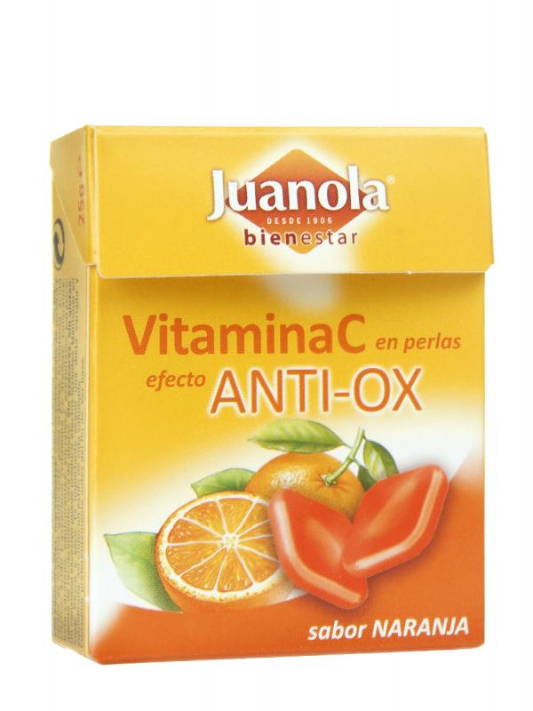 Juanola perlas de naranja con vitamina c 25 gr