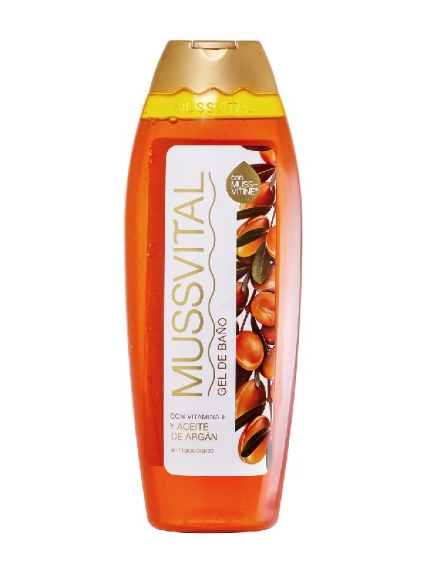 Gel de baño con aceite de argán y vitamina f 700 ml mussvital