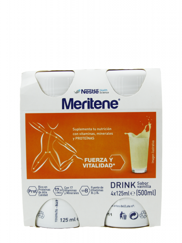 Meritene activ sabor vainilla 4x125ml