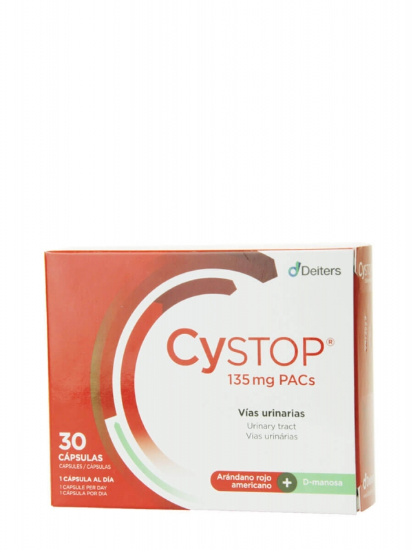 Deiters cystop 135 mgs pacs 30 cápsulas