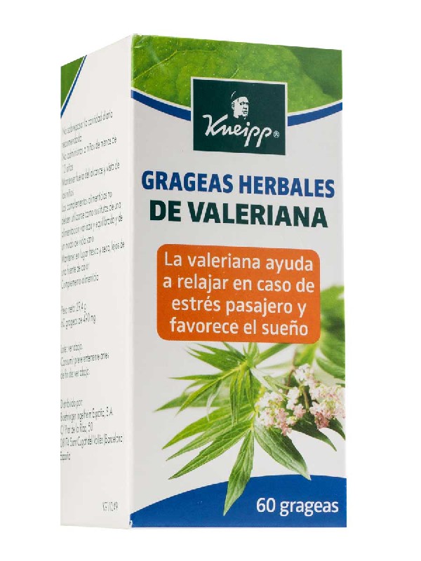 Kneipp valeriana 200 mg 60 grageas
