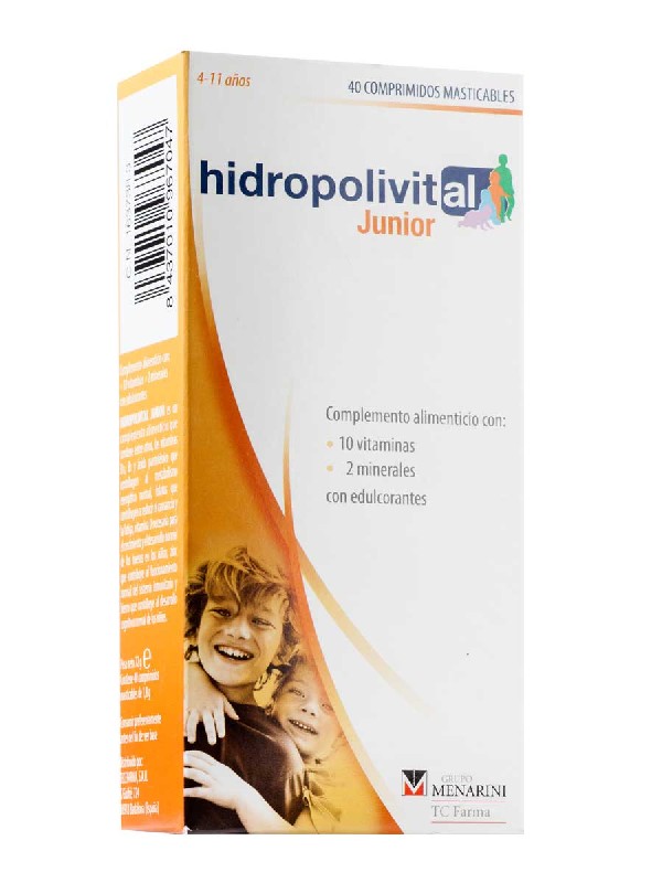 Hidropolivital junior 40 comprimidos masticables