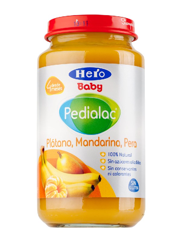 Pedialac potito plátano, mandarina, pera 250 g