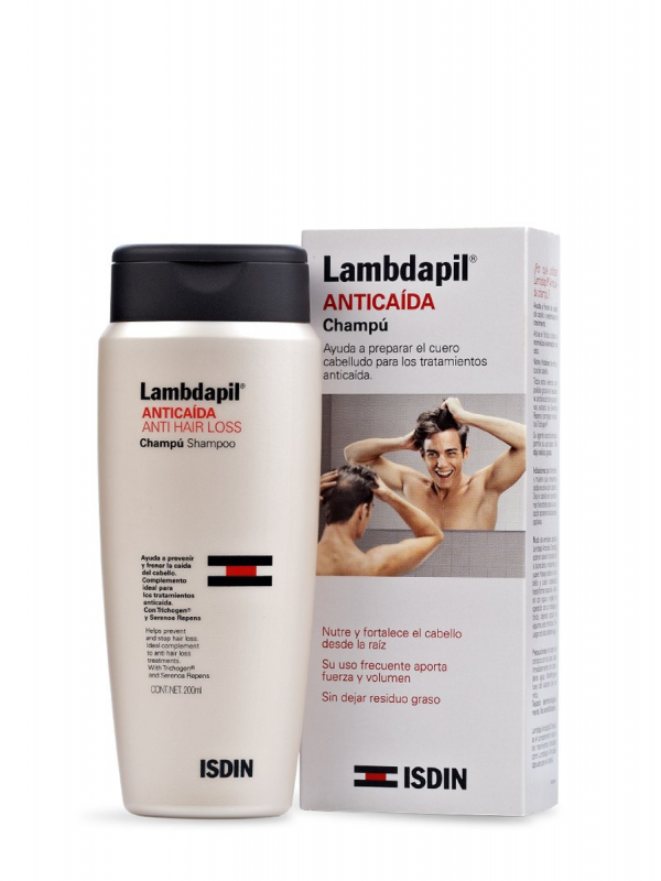 Isdin lambdapil champú anticaida 200ml