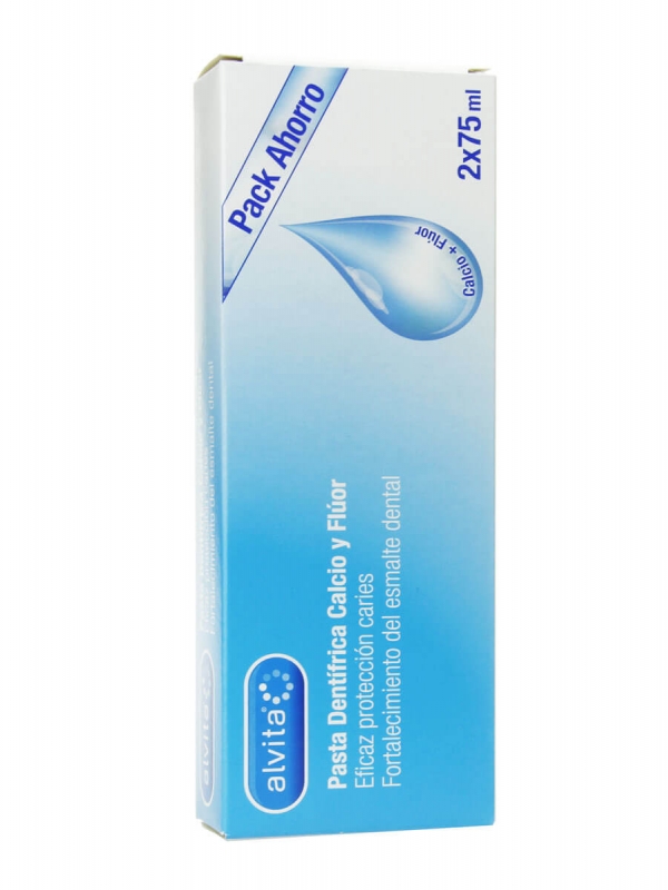 Alvita pasta dental calcio y fluor duplo 75 ml
