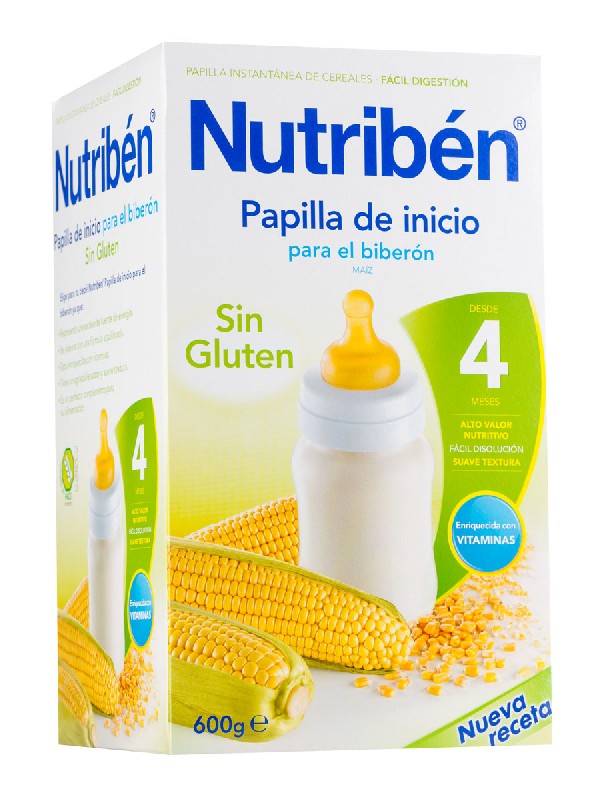 Nutriben inicio biberon papilla sin gluten 600 gr