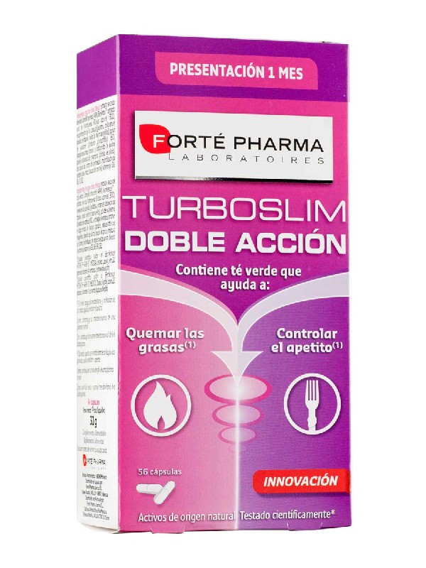 Turboslim doble acción 56 cápsulas