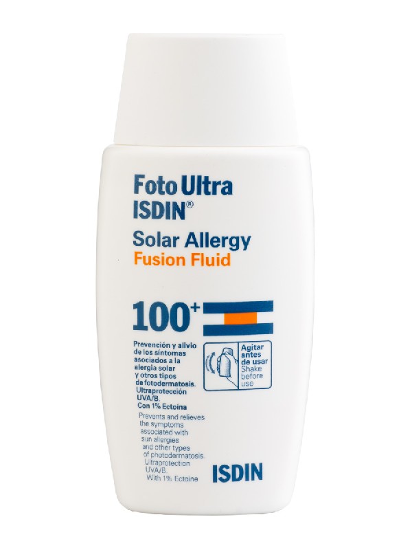 Isdin fotoultra solar allergy fusion fluid spf 100+ 50 ml