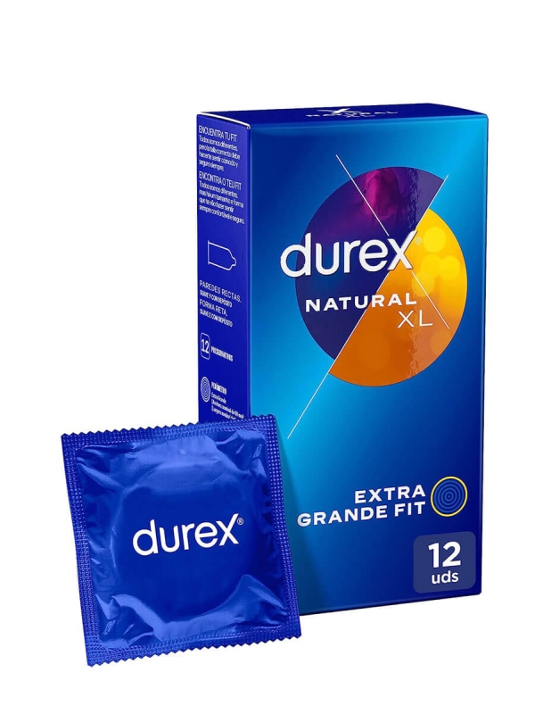 Durex natural xl preservativos 12 unidades