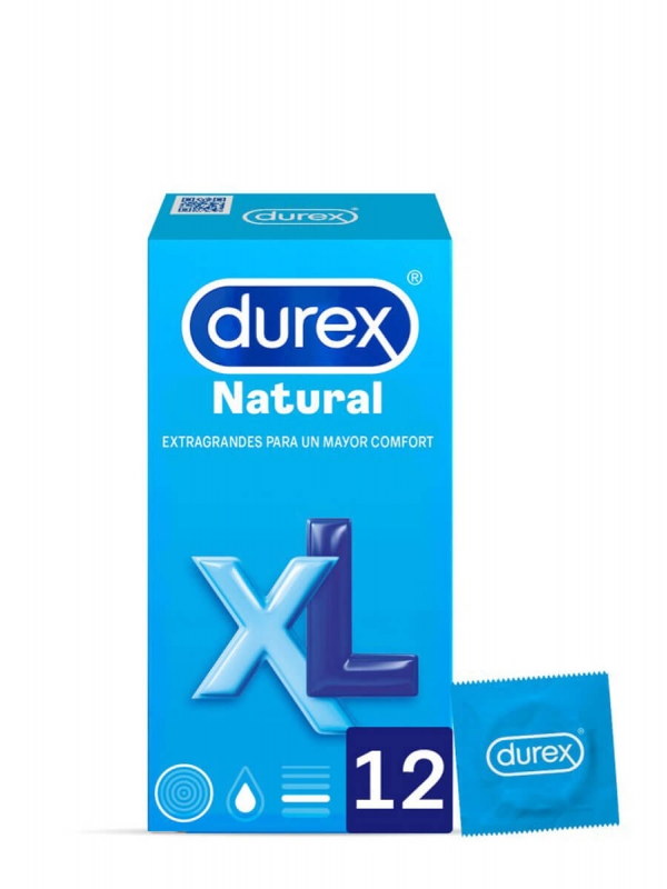 Durex natural xl preservativos 12 unidades
