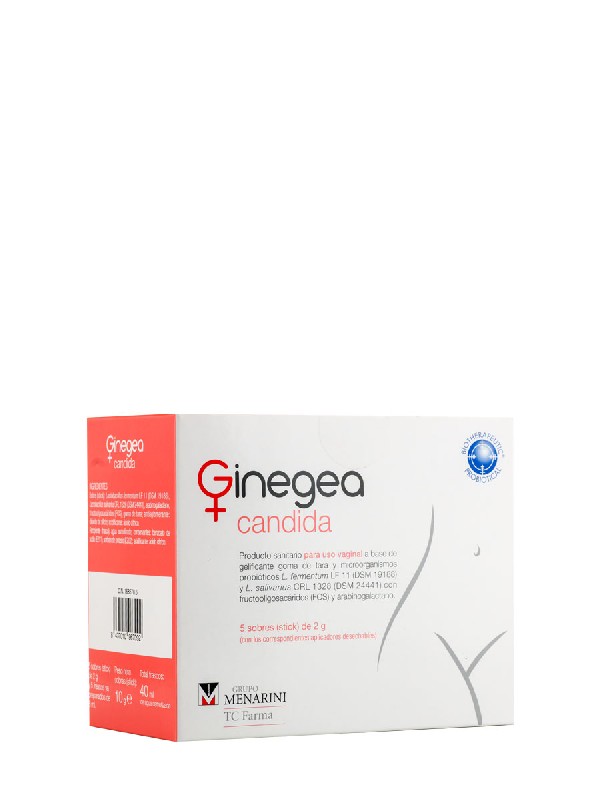 Aplicador vaginal y 5 sobres ginegea + candida