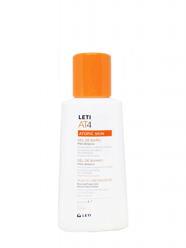 Leti at-4 gel de baño dermograso 100 ml