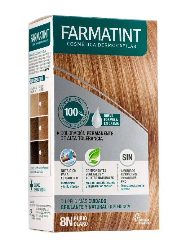 Farmatint 8n rubio claro crema