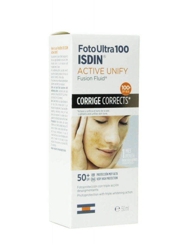 Isdin foto ultra 100 active unify fusion fluid sin color spf 50+ 50ml