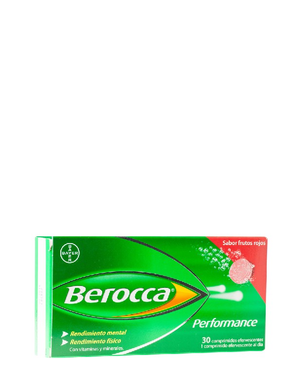 Berocca performance frutos rojos, 30 comprimidos efervescentes