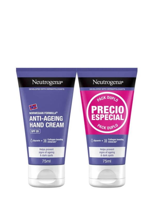 Neutrogena pack crema de manos antiedad spf 20 2x75ml