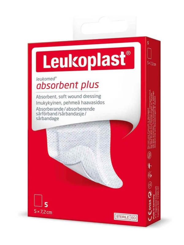 Leukoplast Leukomed Absorbent Plus apósito 5x7,2cm 5 unidades