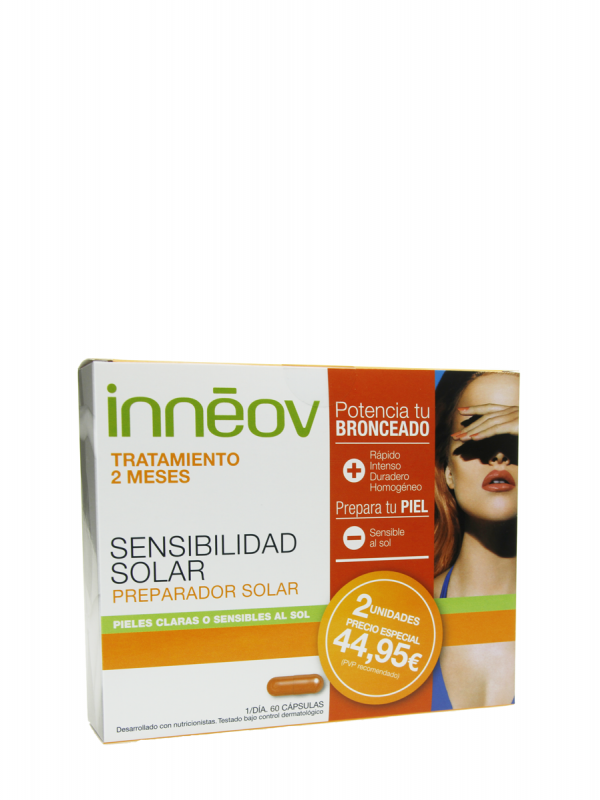 Inneov pack sensibilidad solar x2 meses 60 cápsulas