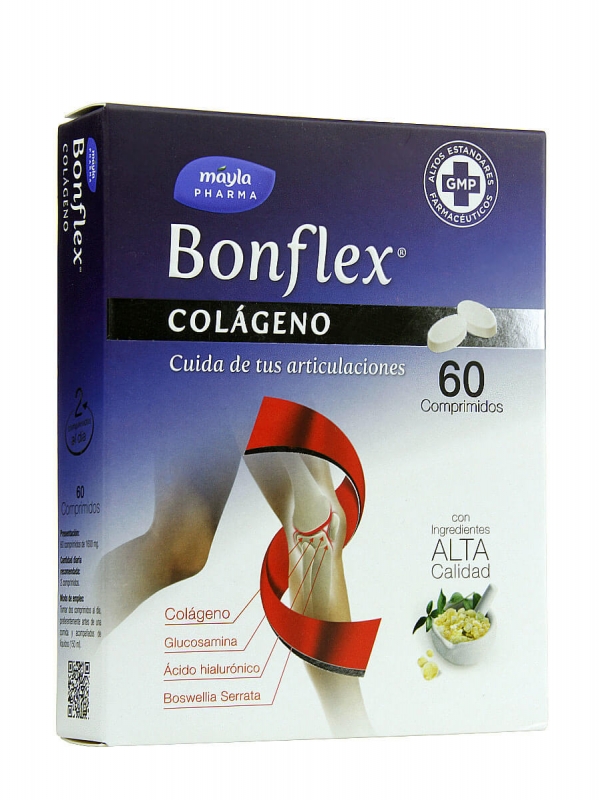 Bonflex colágeno 60 comprimidos.