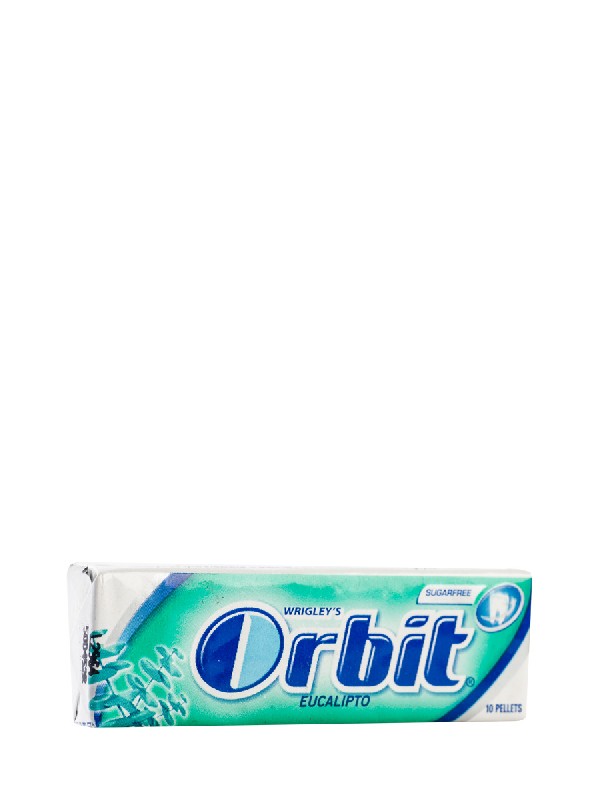 Chicles sabor eucalipto orbit, 10 grageas.