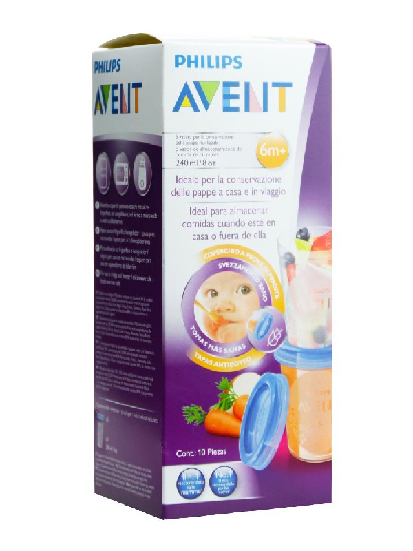 Avent 5 vasos con tapa 240ml
