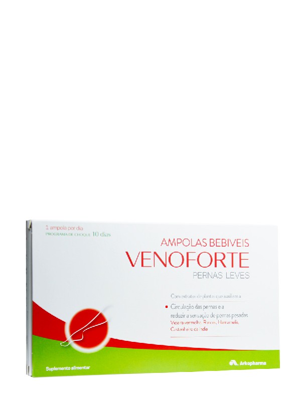 Venoforte piernas ligeras 10 ampollas