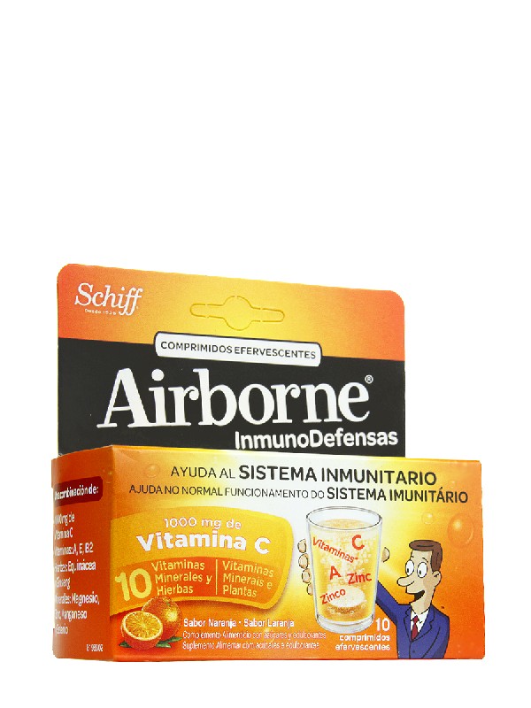 Airborne naranja 10 comp eferv