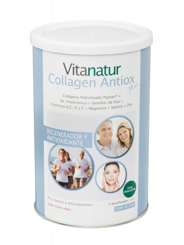 Vitanatur collagen antiox plus sabor frutos rojos 360gr