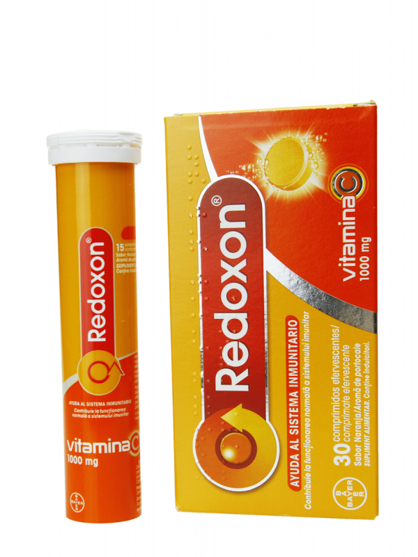 Redoxon vitamina c 1000 mg sabor naranja 30 comprimidos efervescentes