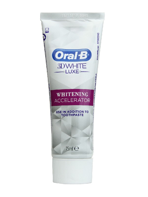 Acelerador del blanqueamiento oral b 3d white luxe