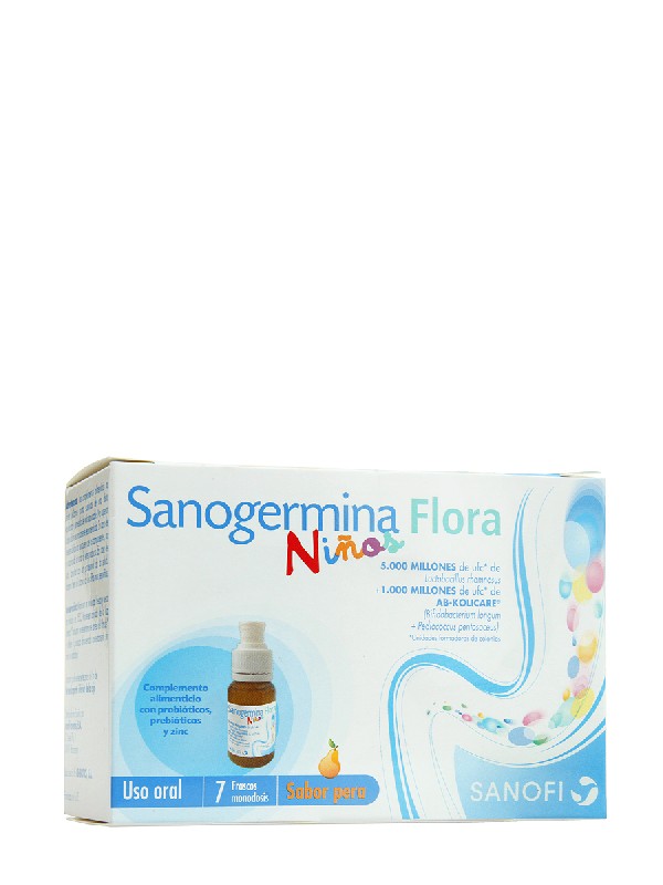 Sanogermina flora niños 7 frascos monodosis