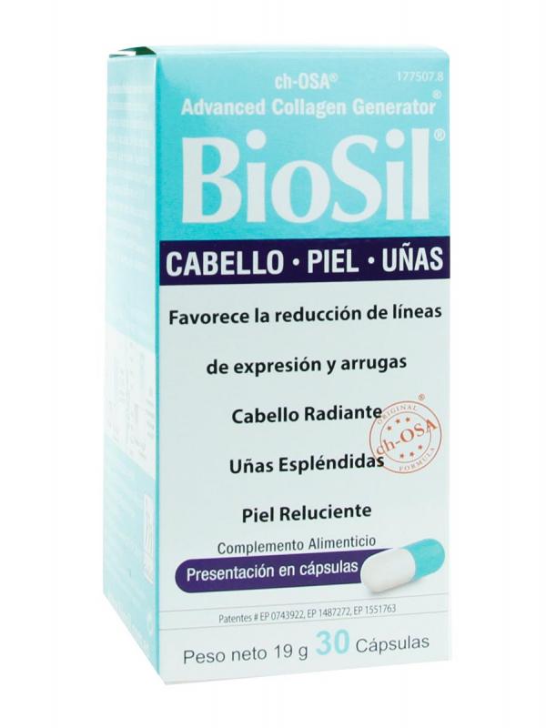Capsulas para la caída del cabello biosil 30 caps