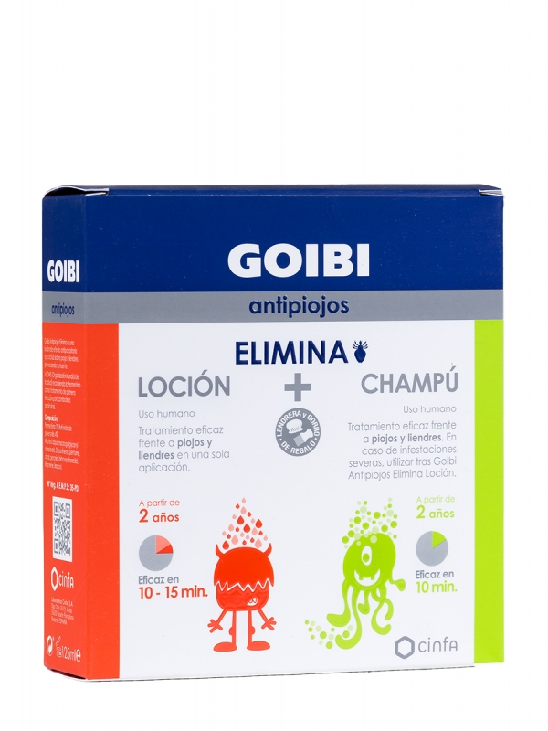 Goibi antipiojos elimina loción + champú.