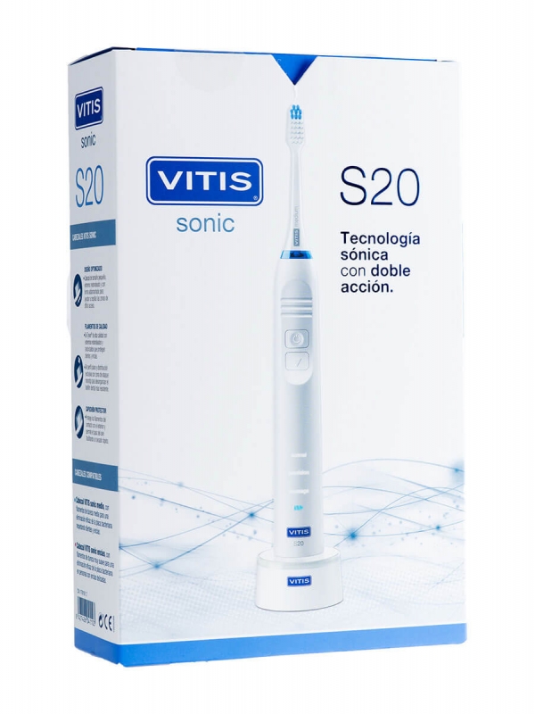 Cepillo dental eléctrico vitis® sonic s20 doble acción