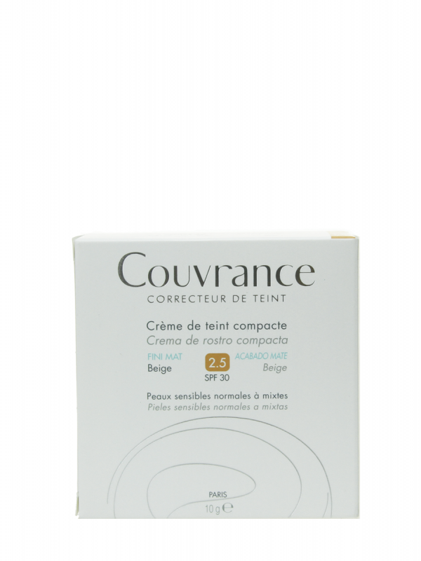 Avene couvrance compacto nº2.5 spf 30 oil free beige
