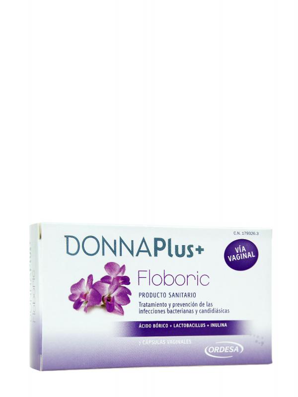 Donna plus+ floboric vaginal 7 cápsulas vaginales.