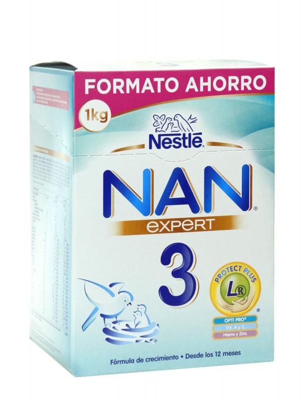 Nestlé nan expert 3 leche de crecimiento 1 kg